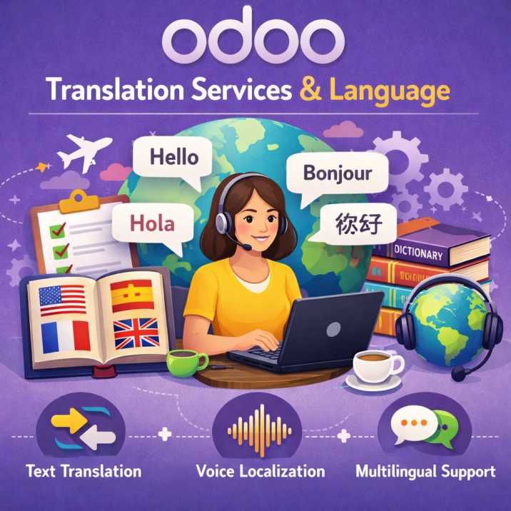 Odoo text and image block